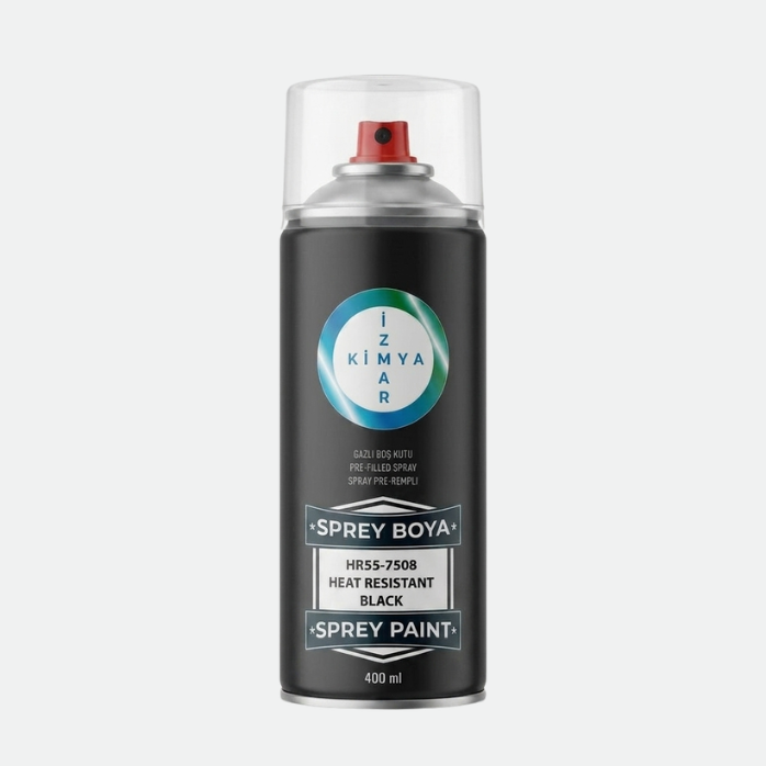 E&C Hitzebeständige Sprühfarbe Schwarz