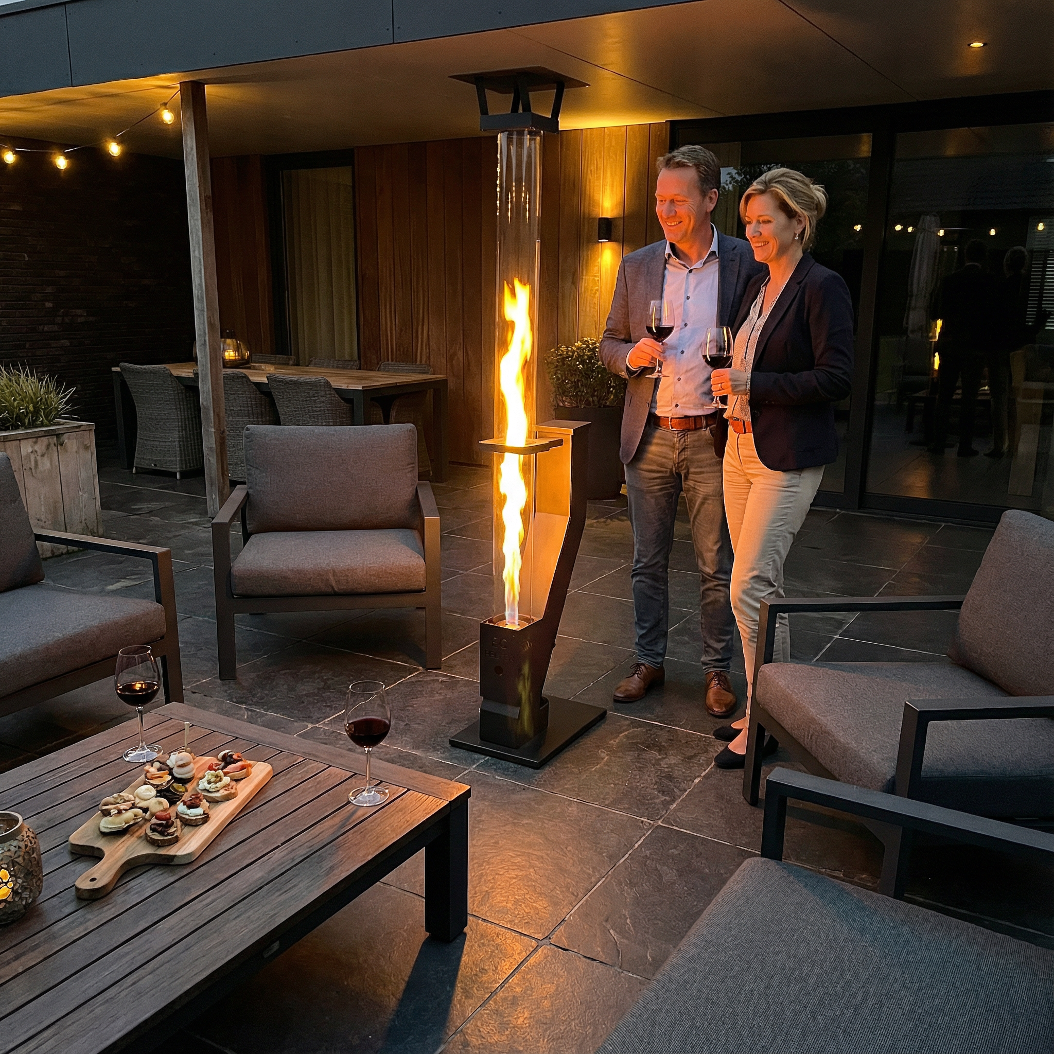 E&C Pelletofen-Innenraum