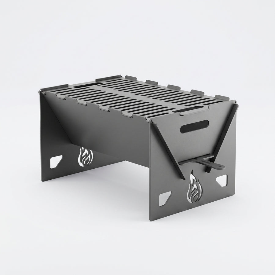 E&C Nomad Kompaktes tragbares Grill- und Lagerfeuer-Set